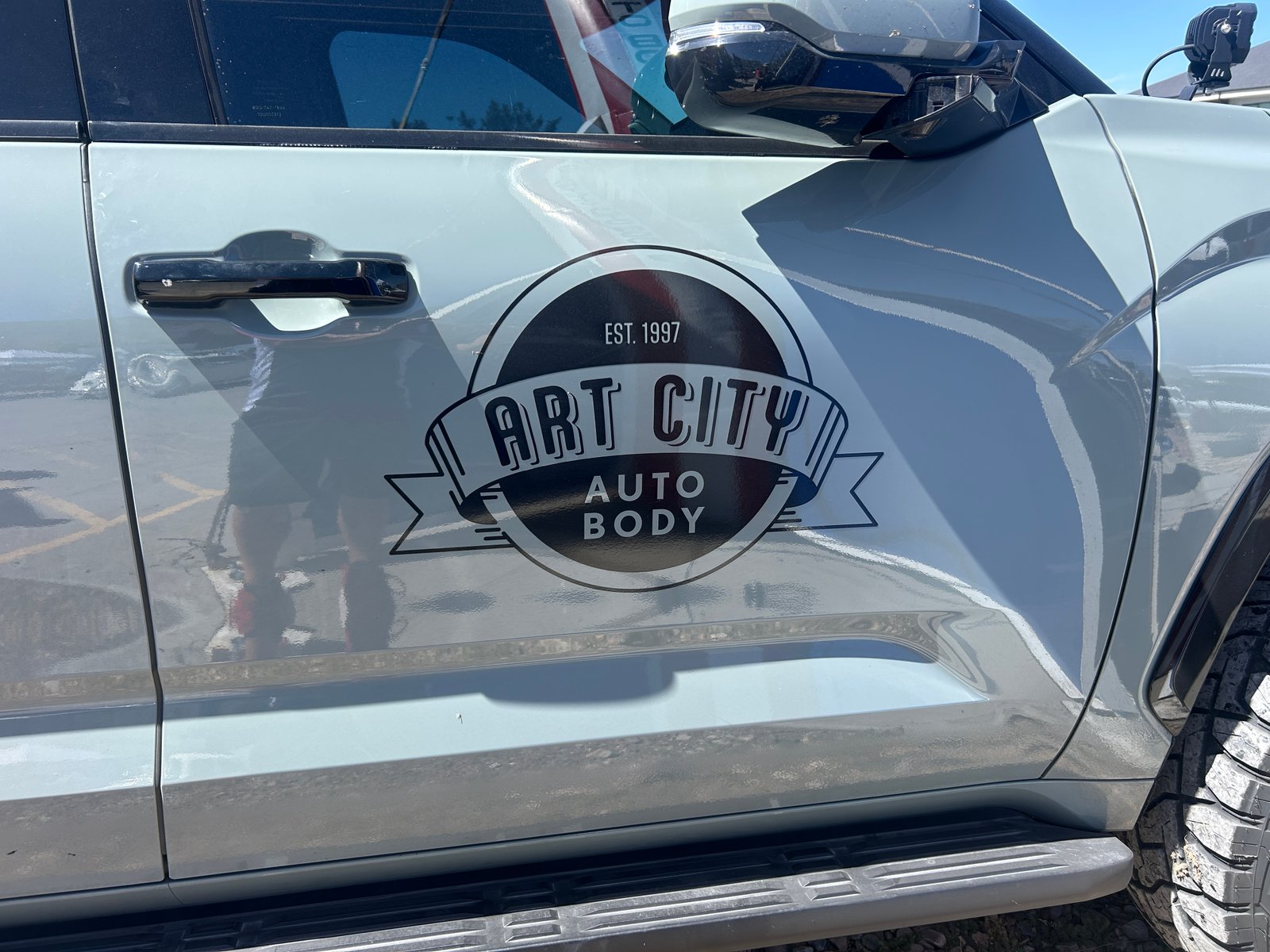 Art City Auto Body truck door decal